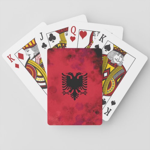 Albanian playing cards poker cards