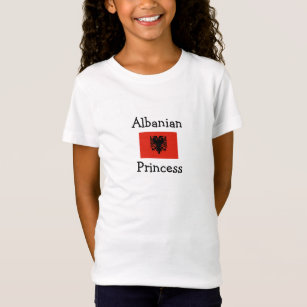 TYBroos Albanian Flag Child Girls Short Sleeve T-Shirt Printed Dress 