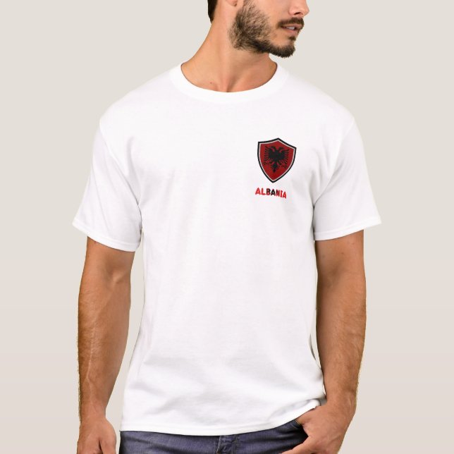 Albanian shield flag T-Shirt (Front)