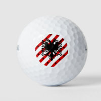 Albanian stripes flag