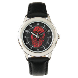 Albanian touch fingerprint flag watch