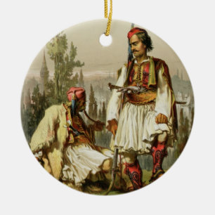 Albanians, mercenaries in the Ottoman army, pub. b Ceramic Ornament