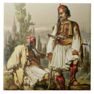 Albanians, mercenaries in the Ottoman army, pub. b Ceramic Tile