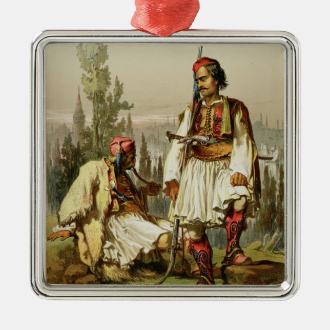 Albanians, mercenaries in the Ottoman army, pub. b Metal Ornament (Front)