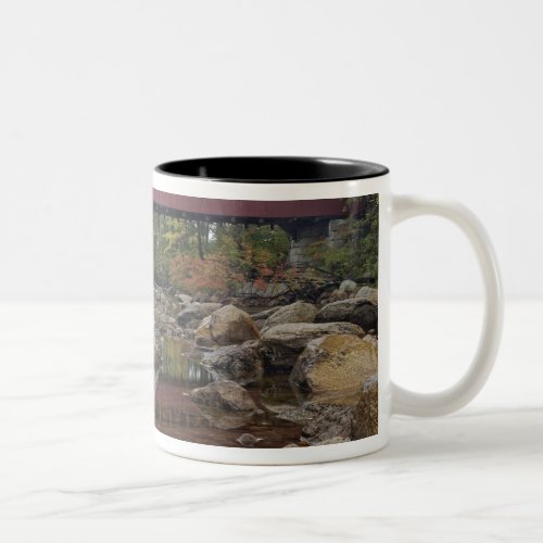 Albany Bridge just off the Kancamagus Two_Tone Coffee Mug