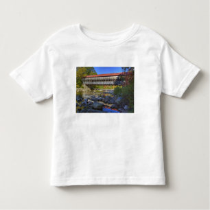 Albany covered bridge over Swift River, White Toddler T-shirt