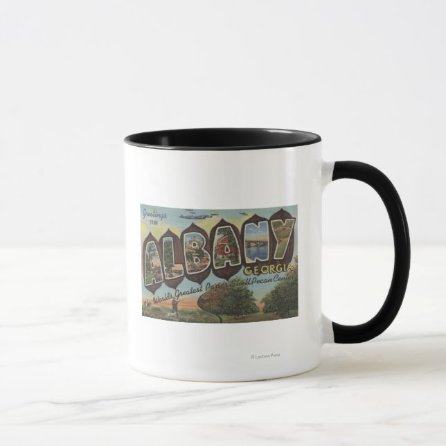 Albany, Georgia - Large Letter Scenes Mug (Right)
