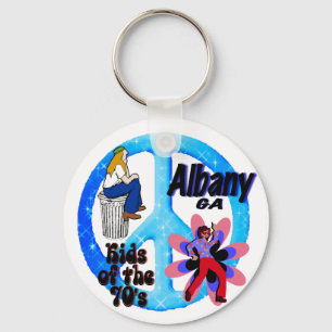 Albany Kids of the 70's keychain blue