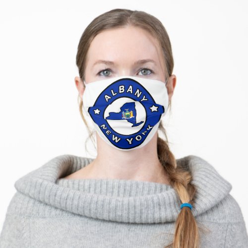 Albany New York Adult Cloth Face Mask