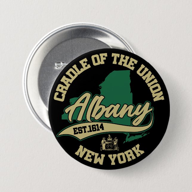 Albany,New York Button (Front & Back)