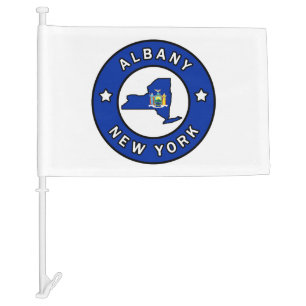 Albany New York Car Flag