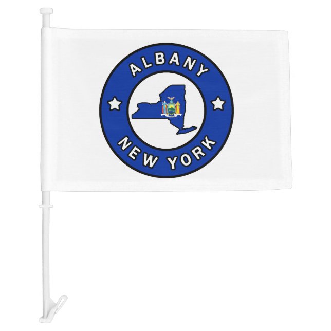 Albany New York Car Flag (Front)