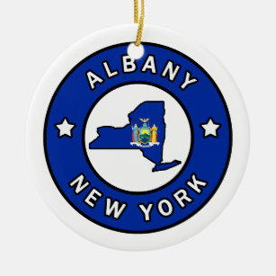 Albany New York Ceramic Ornament