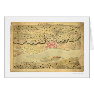 Albany New York Early Map 1758 Cards