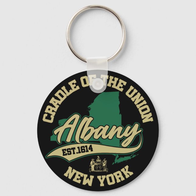 Albany,New York Keychain (Front)