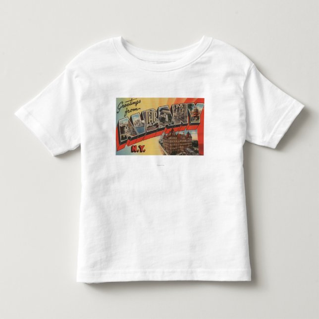 Albany, New York - Large Letter Scenes 2 Toddler T-shirt (Front)