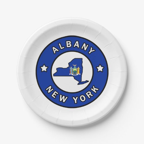 Albany New York Paper Plates