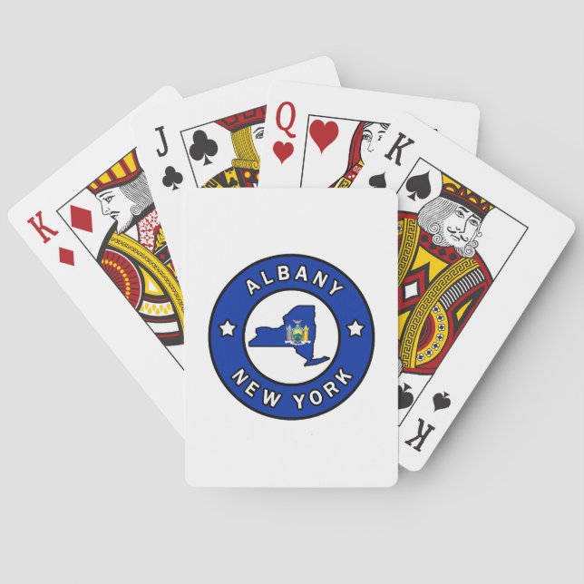 Albany New York Poker Cards (Back)