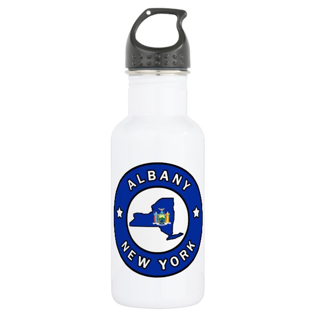 Albany New York Stainless Steel Water Bottle (Front)
