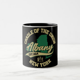 Albany,New York Two-Tone Coffee Mug