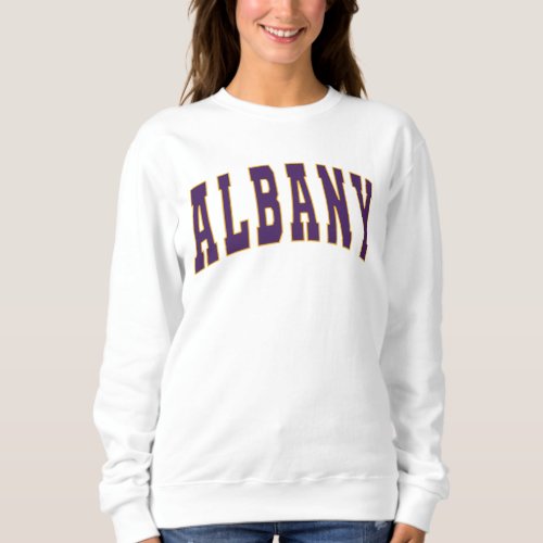 Albany New York Vintage College Style Sweatshirt