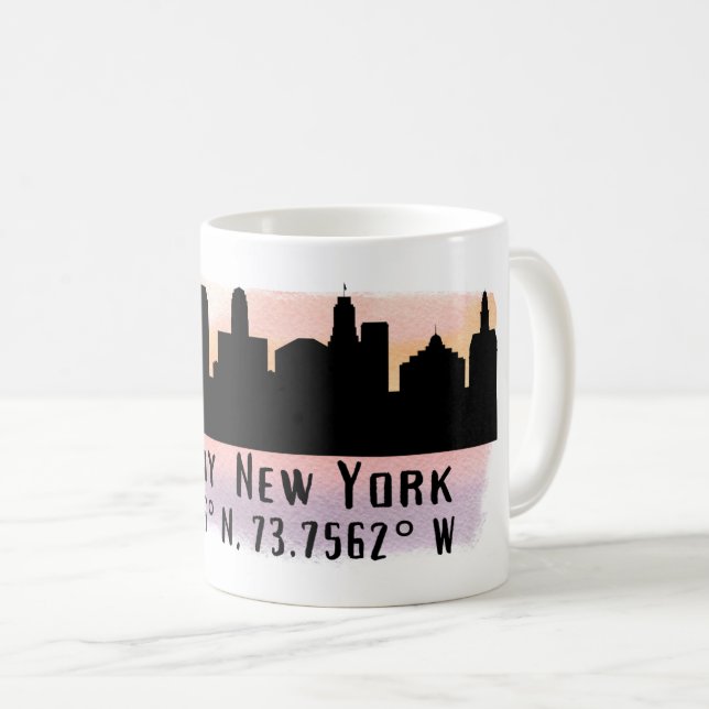 Albany NY City Skyline    Coffee Mug (Front Right)