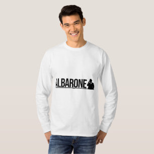 Albarone Gangster Silhouette Graphic - black Hood T-Shirt