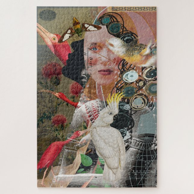 Alba's Bird Study Artistic Jigsaw Puzzle (Vertical)