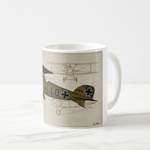 Albatros Lt Von Hipple WWI Coffee Mug