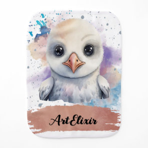 Albatross Baby Kawaii Burp Cloth