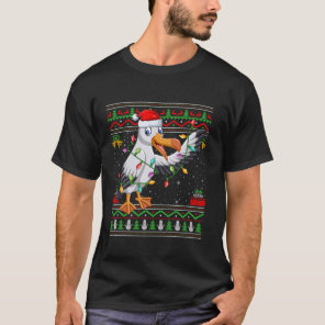Albatross Bird Christmas Lights Santa Ugly Sweater