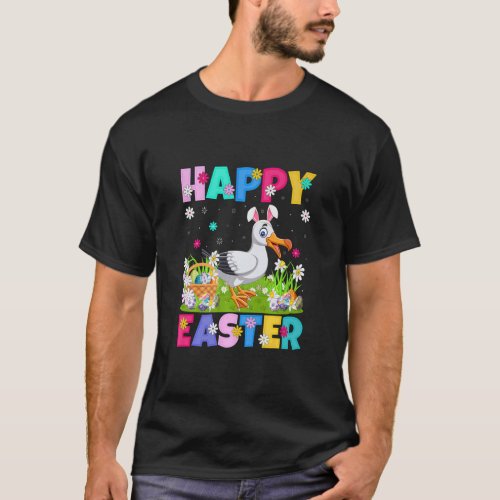 Albatross Bird Happy Easter Bunny Albatross Easter T_Shirt