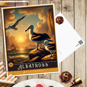Albatross | Cute Family Vintage Animal Postcard