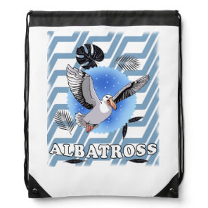 albatross drawstring bag