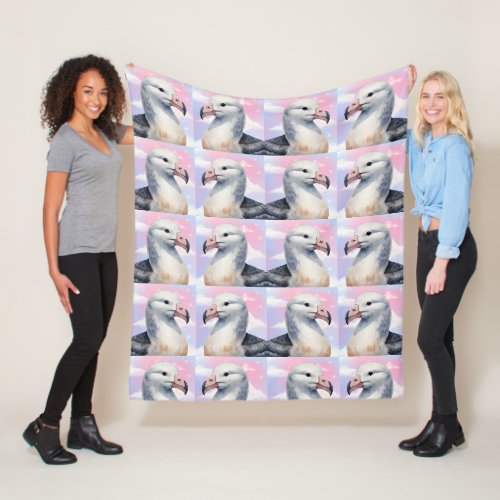 Albatross Dreamy Pattern Fleece Blanket