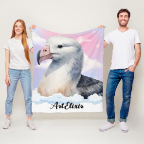 Albatross Dreamy Print Fleece Blanket