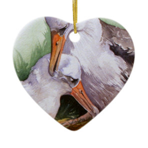 Albatrosses in Love Valentine Ornament