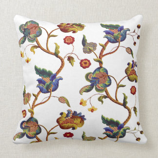 Albemarle Traditional Jacobean Embroidery Pillow