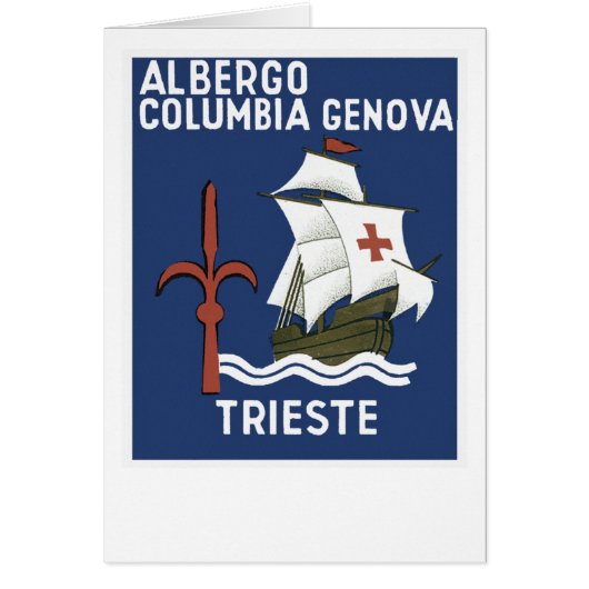 Albergo Columbia Genoa ~ Trieste (Front)