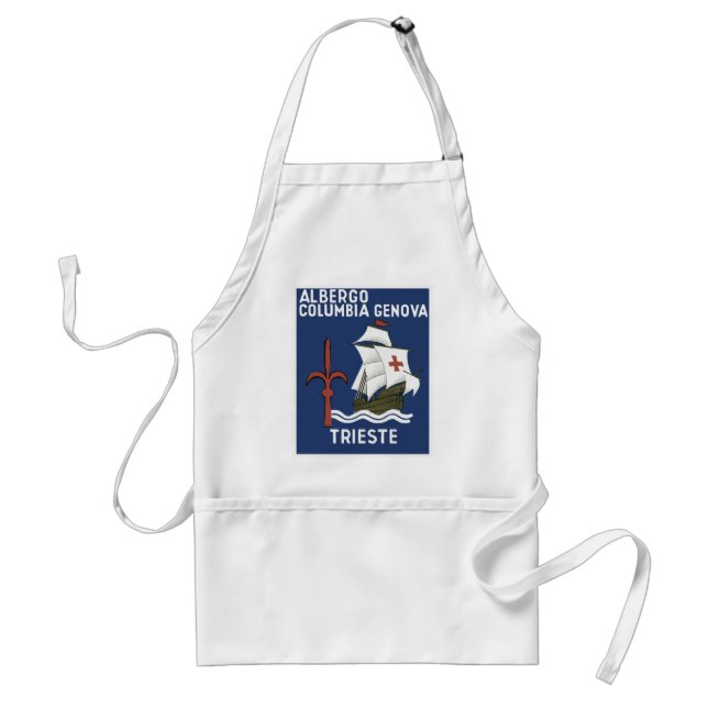 Albergo Columbia Genoa ~ Trieste Adult Apron (Front)