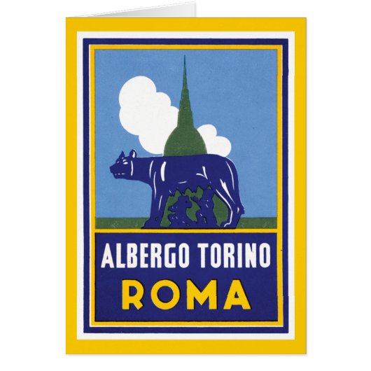 Albergo Torino Roma Cards (Front)