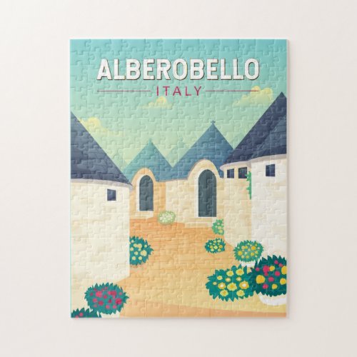 Alberobello Italy  Travel Art Vintage Jigsaw Puzzle