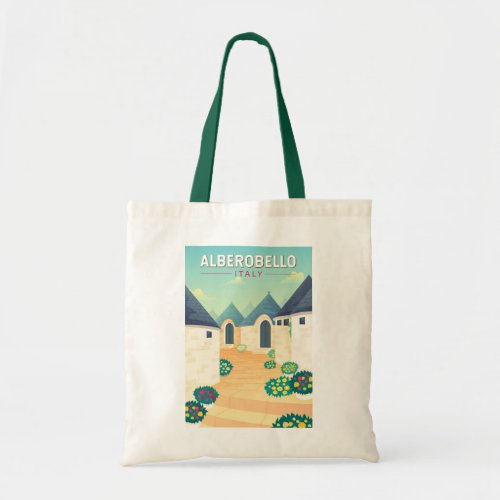 Alberobello Italy  Travel Art Vintage Tote Bag