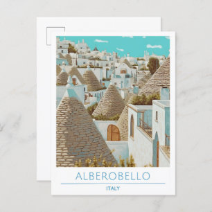 Alberobello Italy Travel Postcard