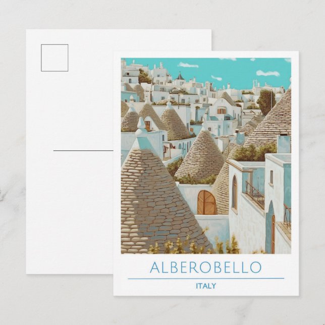 Alberobello Italy Travel  Postcard (Front/Back)