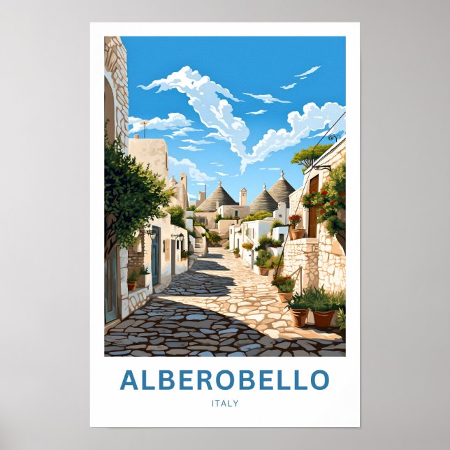 Alberobello Italy Travel Print (Front)