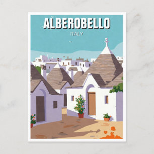 Alberobello Italy Trulli houses Travel abstract Postcard