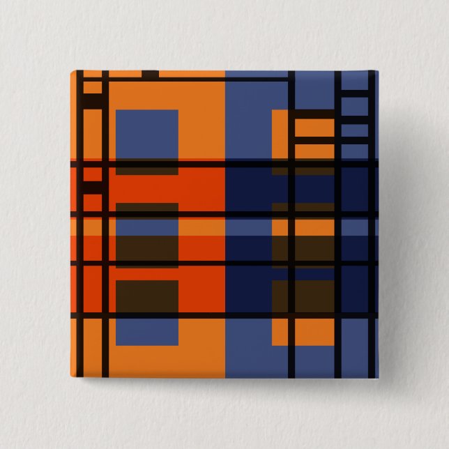 Albers & Mondrian Button (Front)