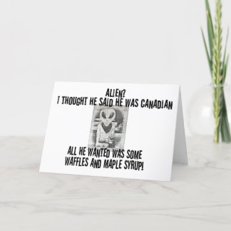 Albert Alien Tee Card
