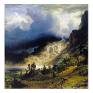 Albert Bierstadt A Storm in the Rocky Mountains  Acrylic Print